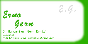 erno gern business card